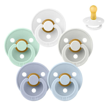 Bibs Round Colour Pacifier - Sample pack - 5 pcs. - sz. 2 - Winter is Coming 