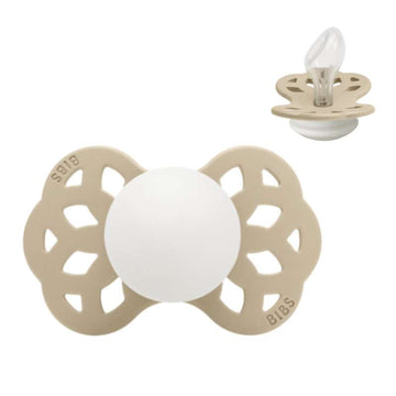 BIBS Anatomisk Infinity Sut - Str. 2 - Silikone - GLOW - Vanilla
