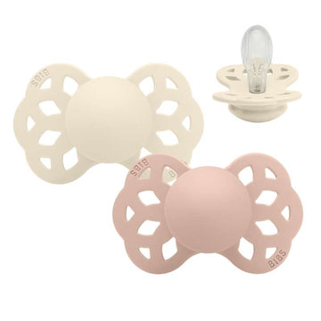 BIBS simetrična Infinity duda - 2-pakiranje - Str. 2 - silikon - Ivory/Blush