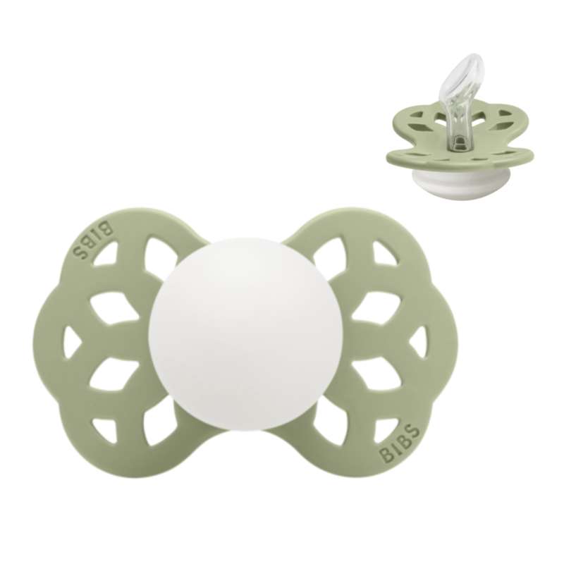 BIBS Anatomisk Infinity Sut - Str. 1 - Silikone - GLOW - Sage