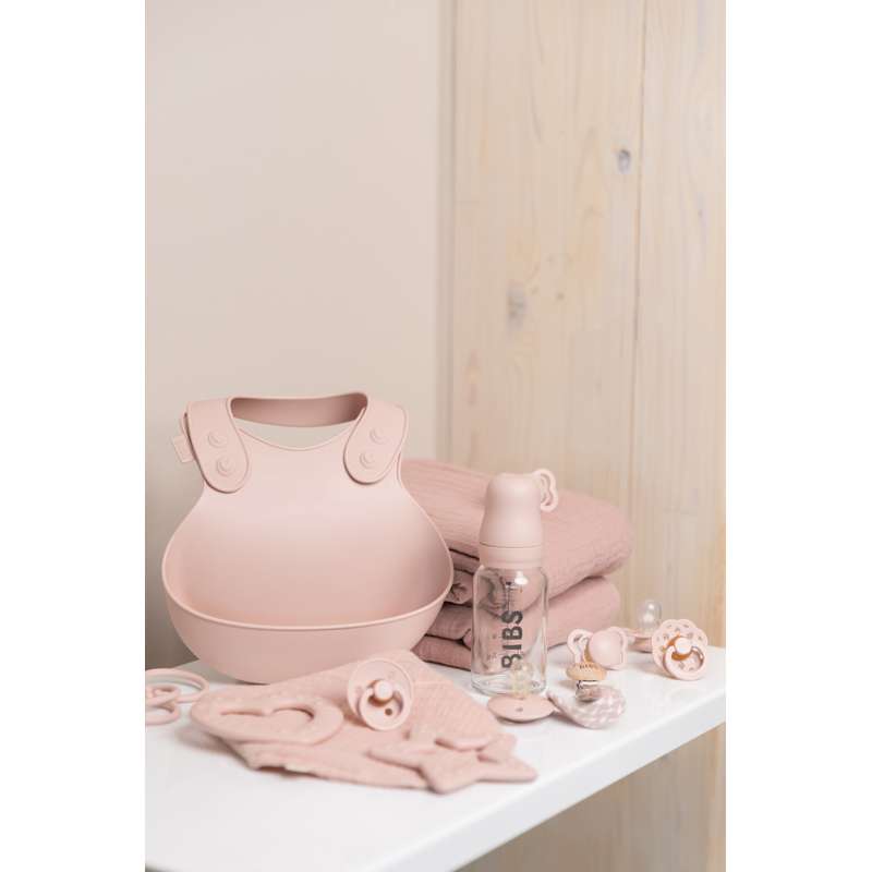 BIBS Sucette Ronde Colour - Pack de 3 - Taille 1 - Blush