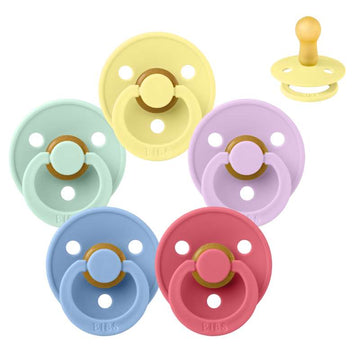 Bibs Кръгъл Colour Биберон - Sampak - 5 бр. - р-р 2 - Цветен взрив 