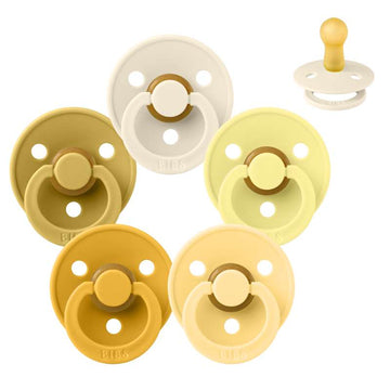 Suzeta Bibs Rotundă Colour - Sampak - 5 buc. - măr. 2 - Lasă Soarele să Strălucească 