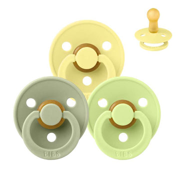 Sucette Bibs Rond Colour - Sampak - 3 pcs. - t. 2 - Lime Merveilleux 