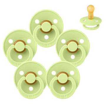 Sucette Bibs Rond Colour - Sampak - 5 pcs. - t. 2 - Matcha 