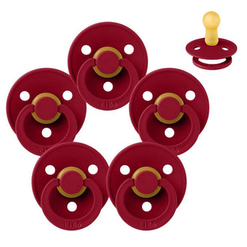 Suzeta Bibs Rotundă Colour - Sampak - 5 buc. - măr. 2 - Ruby 