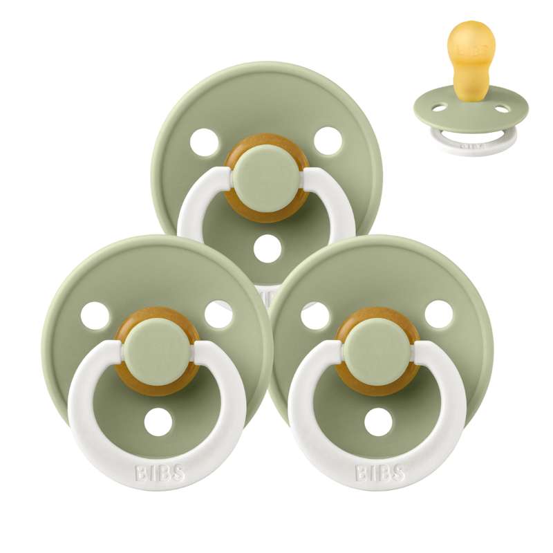 Bibs Kerek Colour Cumi - Sampak - 3 db - mé. 3 - GLOW - Sage 