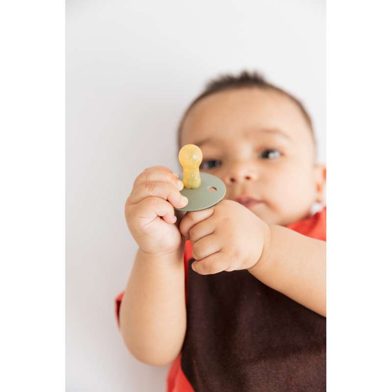 Chupeta Bibs Redonda Colour - Sampak - 3 unidades - tam. 3 - Sage 