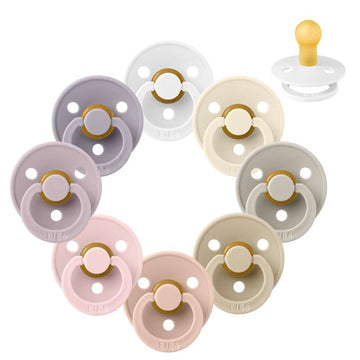 Bibs Кръгъл Colour Биберон - Sampak - 8 бр. - р-р 1 - Мек и нежен 