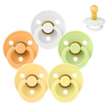 Bibs Round Colour Pacifier - Sample pack - 5 pcs. - sz. 2 - Sour Citrus 