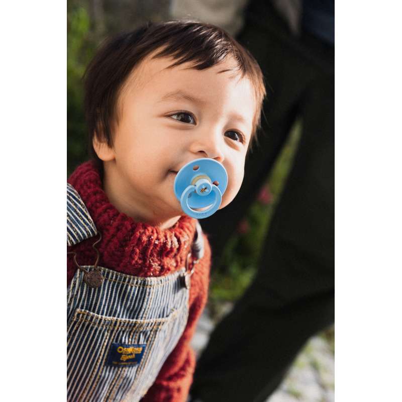 BIBS Rund Colour Sut - Str. 3 - Naturgummi - Studio - Bumblebee - Breeze