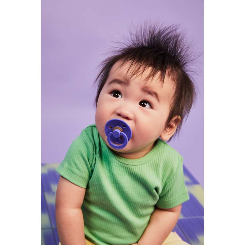 BIBS Ciuccio Rund Colour - tg. 2 - gomma naturale - Uva 