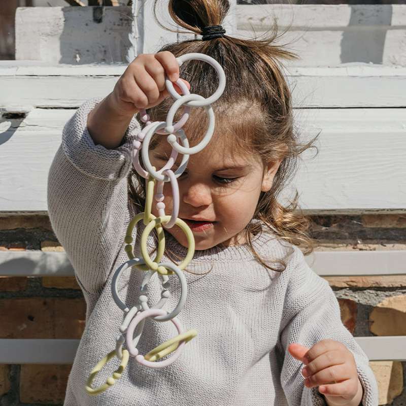 BIBS Loops - Anneaux de suspension - Pack de 12 - Peach Sunset/Woodchuck/Dark Oak