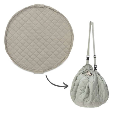 Play & Go Soft Organic - 2-i-1 Opbevaringstæppe/Legetæppe - Meadow Green