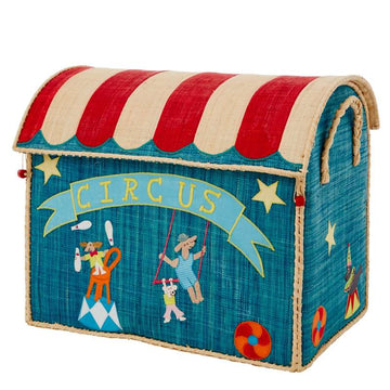 RICE Raffia Storage House - Circus - Large