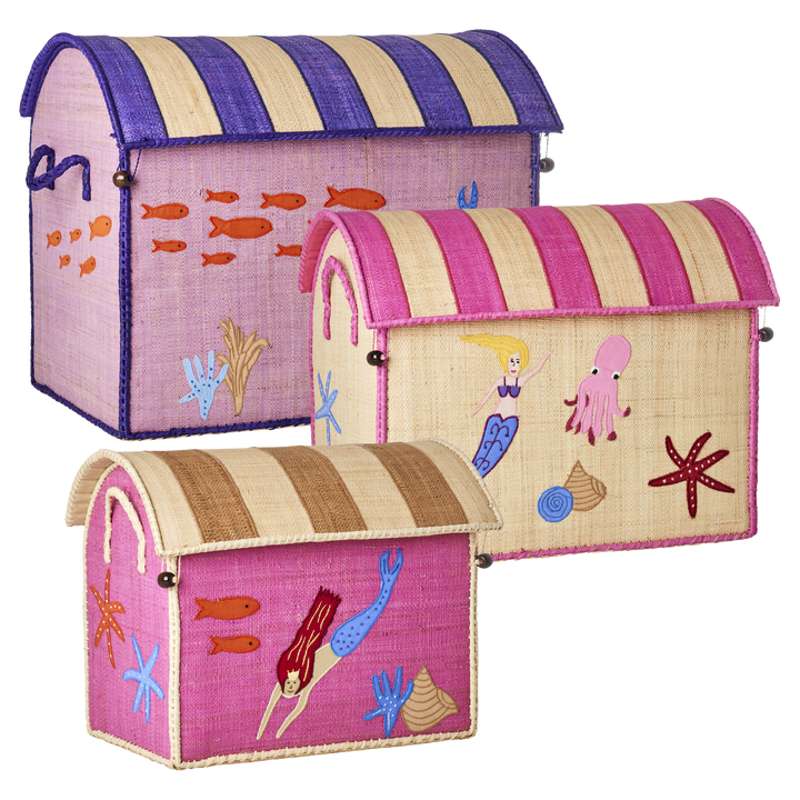 RICE Рафия Съхранение къщи - Русалка - 3 бр. 