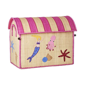 RICE Casa di Stoccaggio in Raffia - Mermaid - Medio 