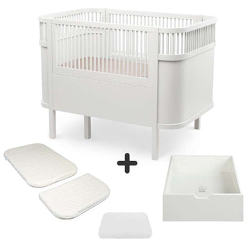 Sebra Sengen - Klassisk - m. Kid'oh Madras - Classic White - Bundle 3