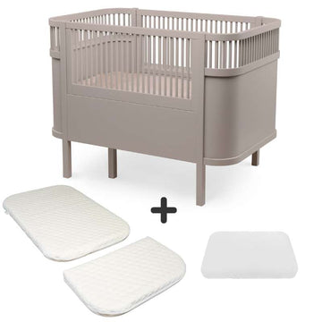 Sebra Sengen - Klassisk - m. Kid'oh Madras - Jetty Beige - Bundle 1