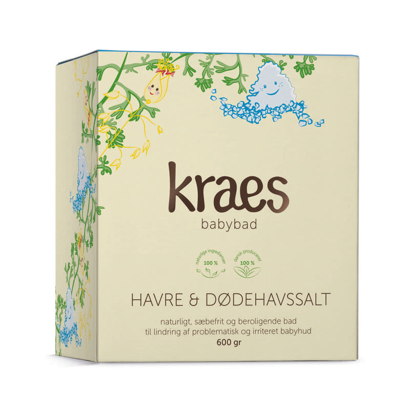 KRAES Babybad m. Hafer und Totes Meer Salz - 600g