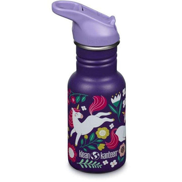 Klean Kanteen Classic Drikkedunk - Kid SportCap - 355ml - Leaping Unicorns