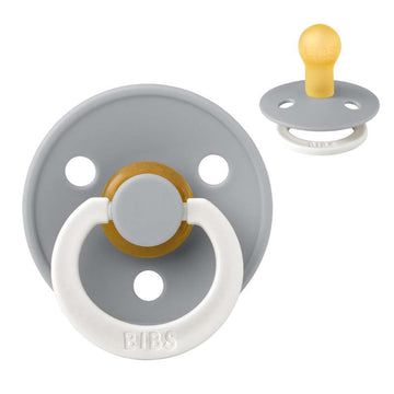 Bibs Кръгъл Colour Биберон - р-р 1 - естествен каучук - GLOW - Облак 