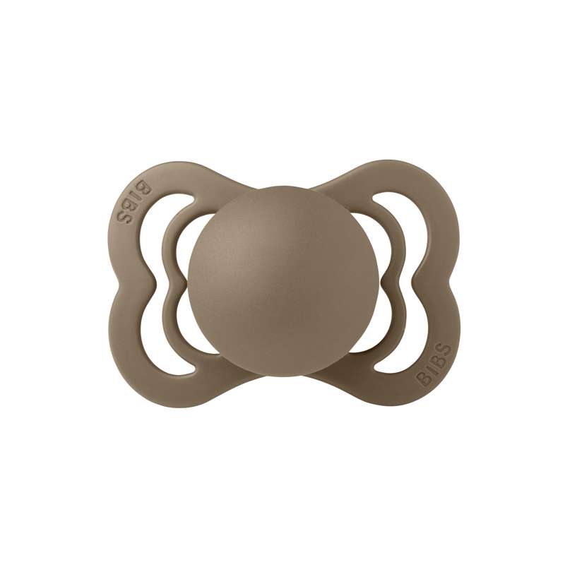 BIBS Supreme Sucette - Taille 1 - Caoutchouc naturel - Chêne foncé