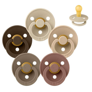 Bibs Kulatý Colour Dudlík - Sampak - 5 ks - vel. 1 - Na zem 