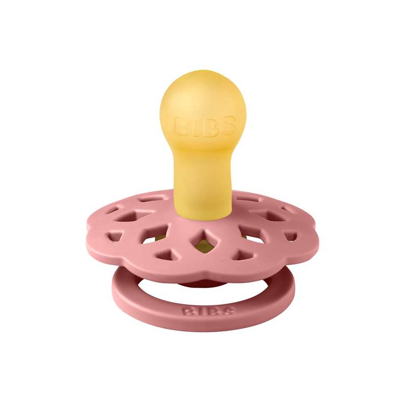 Suzeta Bibs Boheme - măr. 1 - cauciuc natural - Roz prăfuit 