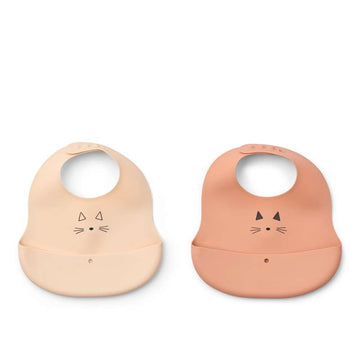 Liewood Ember Hagesmæk - 2-pak - Cat/Apple Blossom/Tuscany Rose