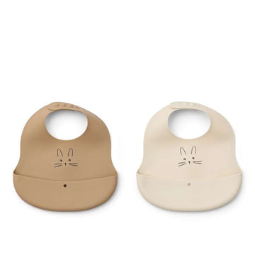 Liewood Ember Hagesmæk - 2-pak - Rabbit/Sandy/Oat