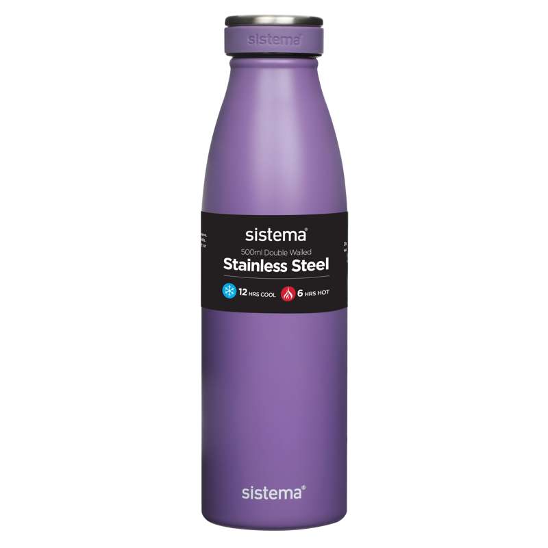 Sistema Termos - Ruostumaton teräs - 500ml - Sumuharmaa 