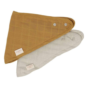 HAPS Nordic Mini Bib - Sui - 2-Pack - Solid Neutral