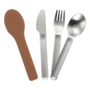 HAPS Nordic Children's Cutlery - Stainless Steel - Terracotta