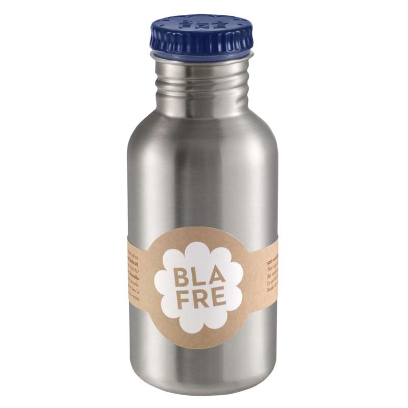 Blafre Bottiglia per bevande in acciaio - 500 ml. (Blu scuro)