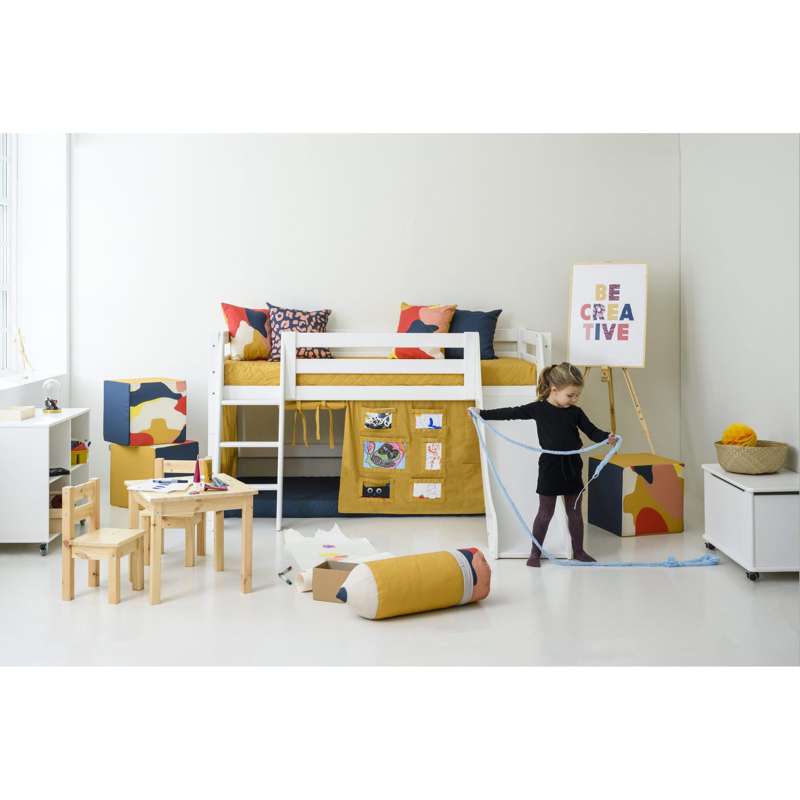 Hoppekids Forhæng til Seng - CREATOR - Flere Størrelser - Autumn Yellow