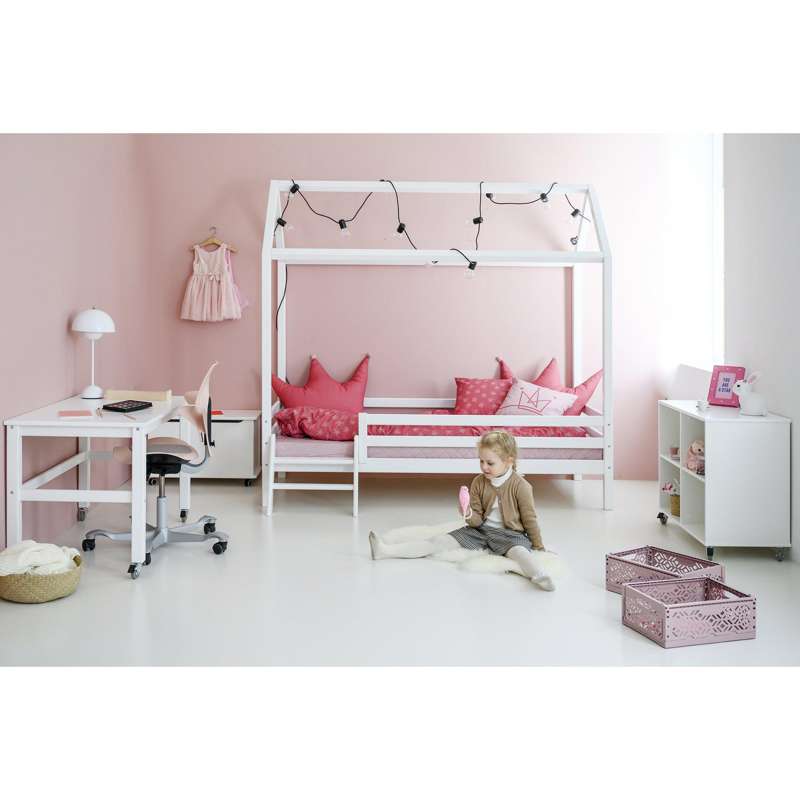 Hoppekids ECO Dream - Husseng m. Trap - 90x200 cm. - Wit 