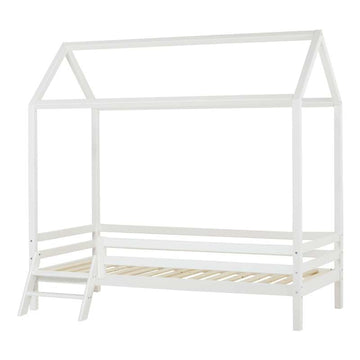 Hoppekids ECO Dream - Lit mezzanine avec échelle - 90x200 cm - Blanc