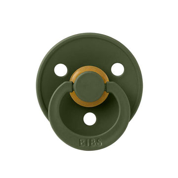 BIBS Sucette Symétrique Colour - Taille 2 - Caoutchouc naturel - Vert chasseur