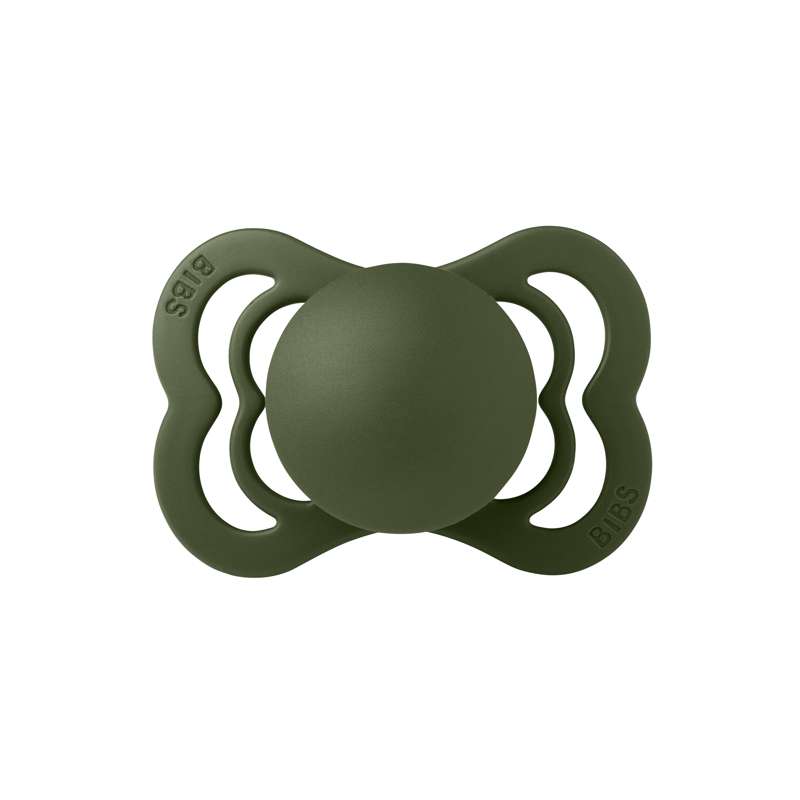 BIBS Supreme Sucette - Taille 1 - Caoutchouc naturel - Vert chasseur