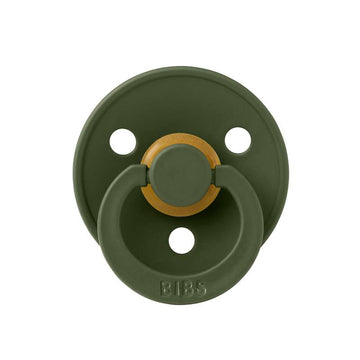 BIBS Sucette anatomique Colour - Taille 1 - Caoutchouc naturel - Vert chasseur