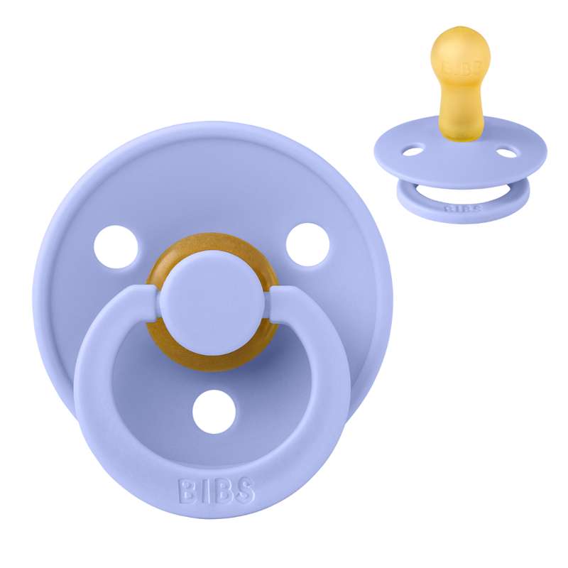 Bibs Кръгъл Colour Биберон - р-р 2 - естествен каучук - Тишина 
