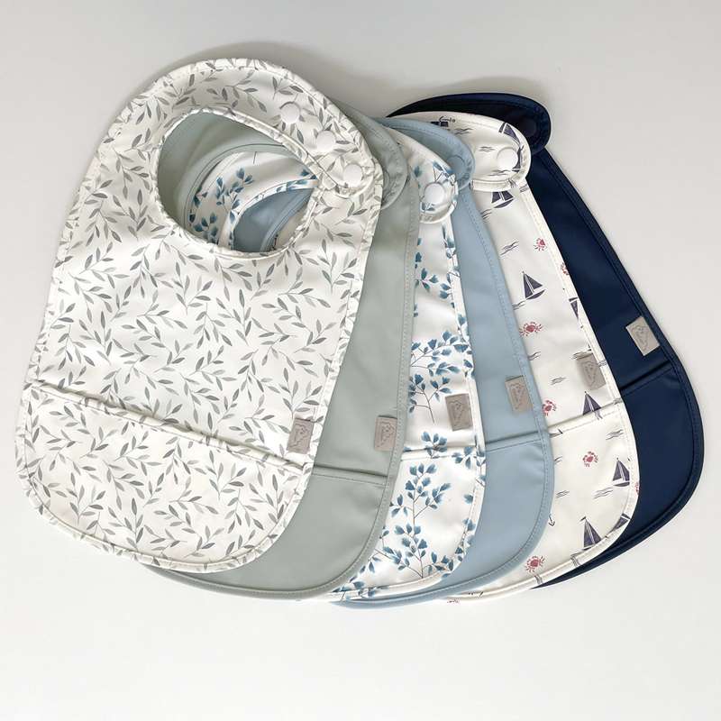 <tc>Cam Cam copenhagen</tc> Bibs with Pocket - 2-Pack - Sailboats/Navy