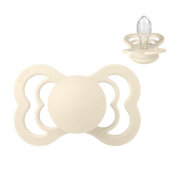 BIBS Chupete simétrico Supreme - Talla 2 - Silicona - Ivory