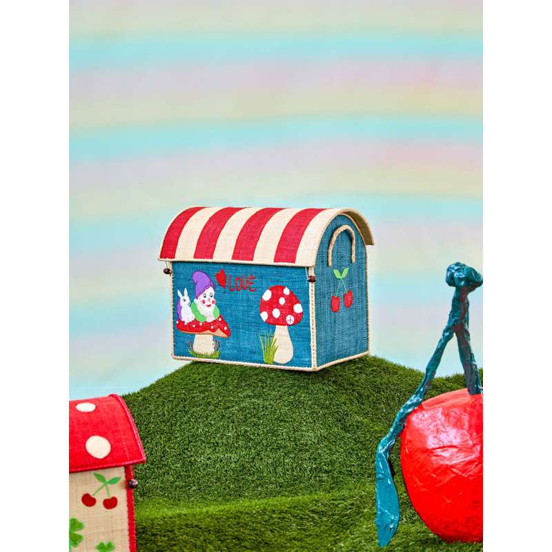 RICE Casă de depozitare din rafie - Terapie cu dragoste - Mijlociu 