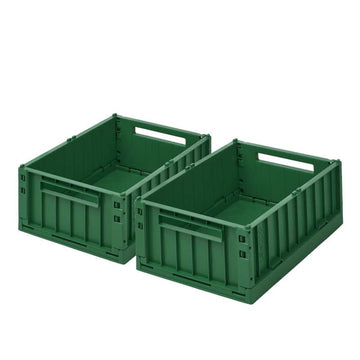 Liewood Weston Opbevaringsboks - Medium - 2-pak - Garden Green