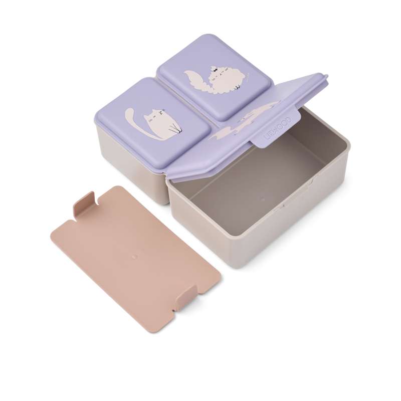 Liewood Driss Madkasse - Cat/Warm lila 