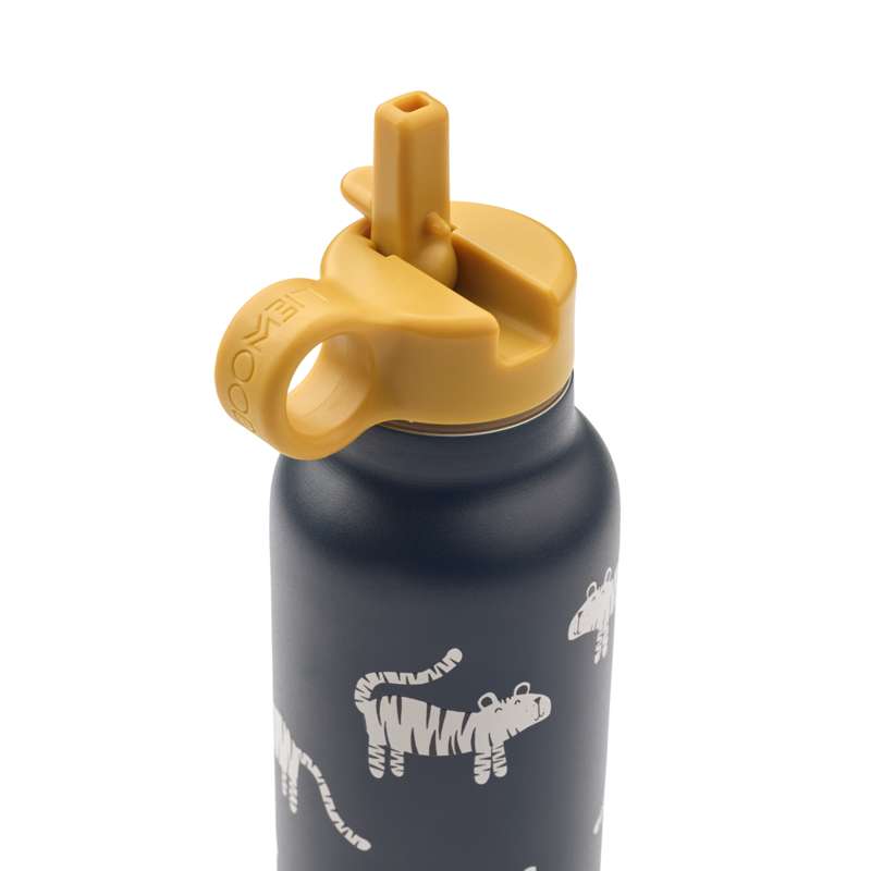 Liewood Falk ivópalack - rozsdamentes acél - 500 ml - Tigris/Classic Navy 