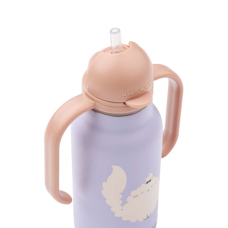 Liewood Kimmie ivópalack - rozsdamentes acél - 250 ml - Cat/Warm Lilac 