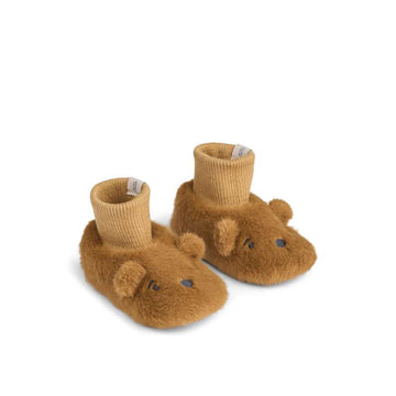 Liewood Beth Plys Pajamas - Bear - Golden Caramel 